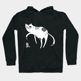 Funny cat and mouse Hoodie